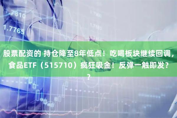 股票配资的 持仓降至8年低点！吃喝板块继续回调，食品ETF（515710）疯狂吸金！反弹一触即发？